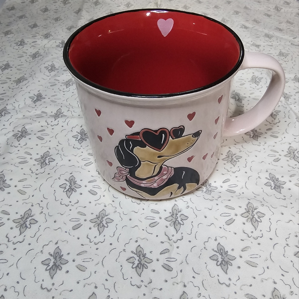 Spectrum Designz Valentine Dachshund With Sunglasses Mug